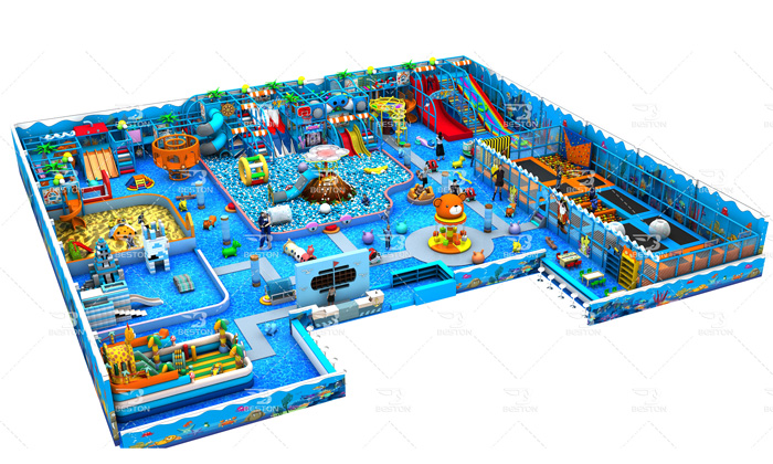 Comprehensive indoor playground equipment for kids