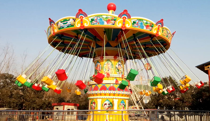 Vintage amusement park rides for fun 