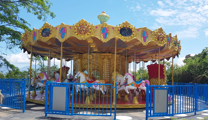 Park carousel ride to play