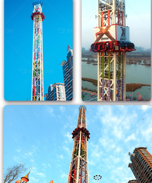 amusement park drop tower 